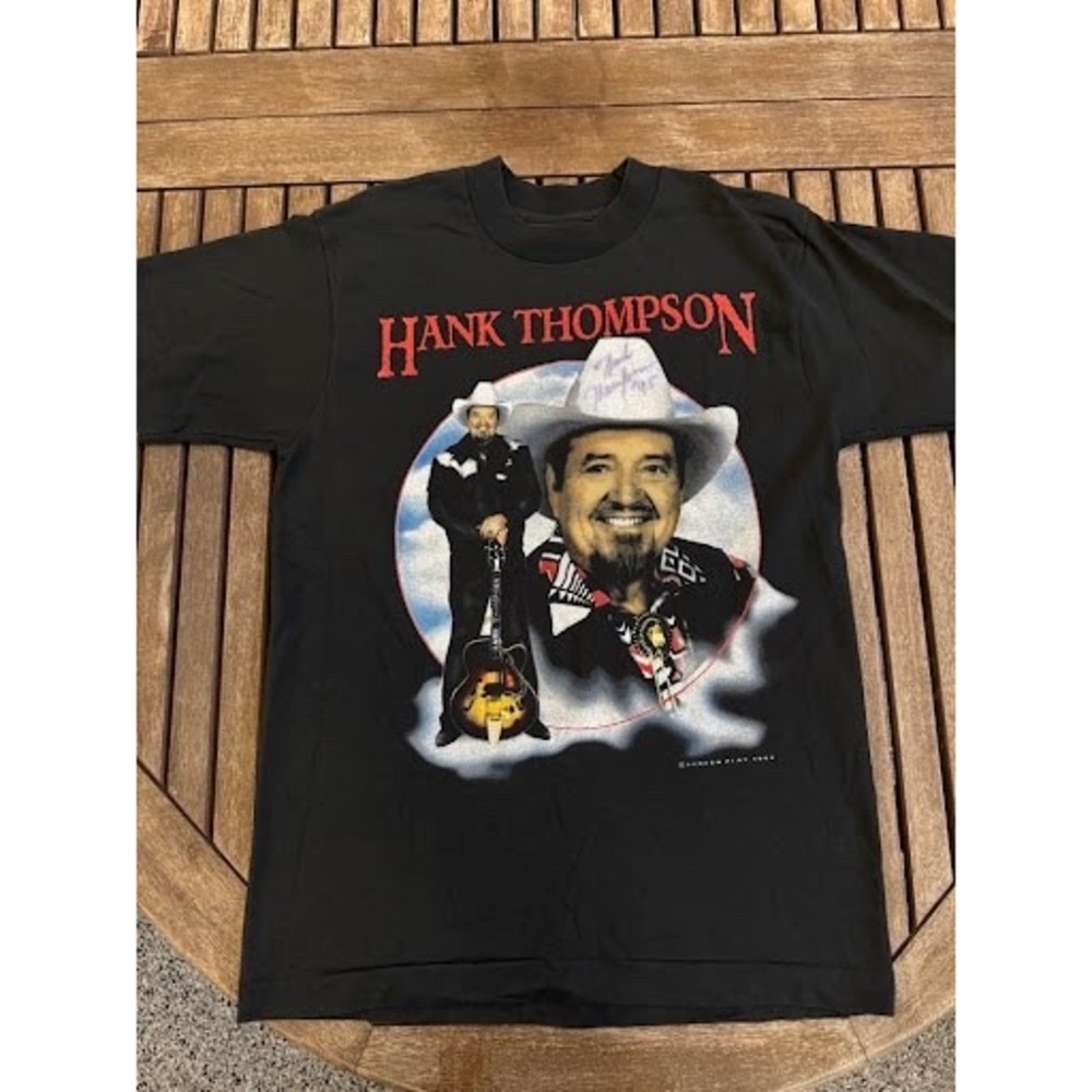 Vintage 1994 Hank Thompson Country Music Tour T-Shirt Screen Play Best M USA